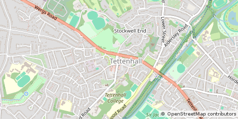Map of Wolverhampton, West Midlands