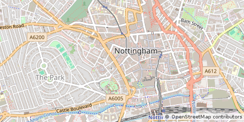 Map of Nottingham