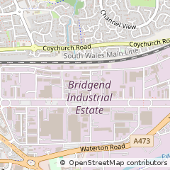 Map of Bridgend
