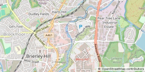 Map of Brierley Hill, West Midlands