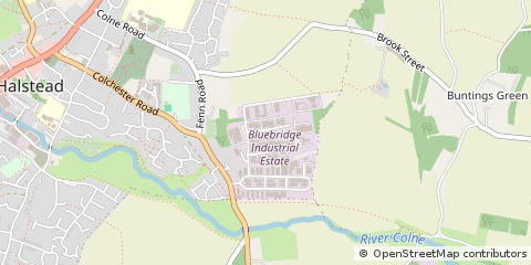 Map of Halstead, Essex