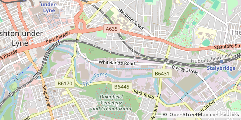 Map of Ashton-Under-Lyne