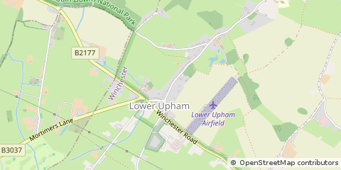 Map of Upham, Hampshire