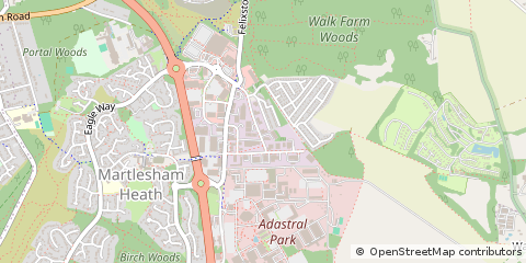 Map of Ipswich, Suffolk
