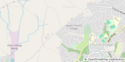 Map of Pontypridd