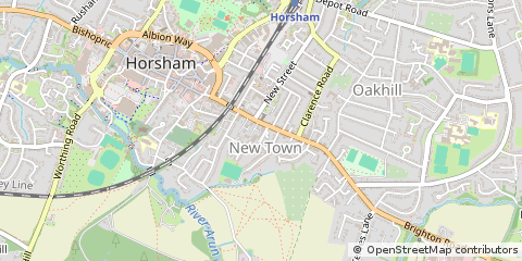 Map of Horsham