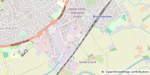 Map of Bromsgrove, West Midlands