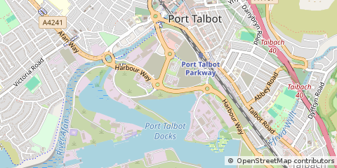 Map of Port Talbot