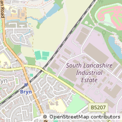 Map of Wigan, Lancashire