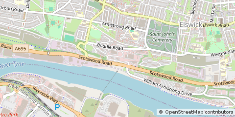 Map of Newcastle Upon Tyne