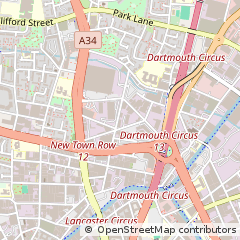 Map of Birmingham, West Midlands