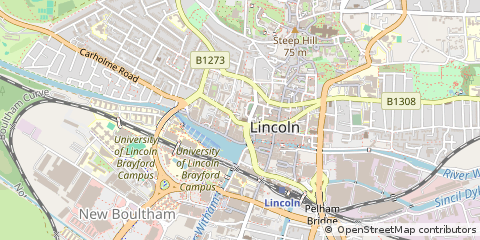 Map of Lincoln, Cambridgeshire