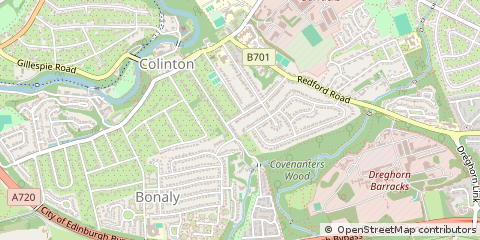 Map of Edinburgh, City of Edinburgh