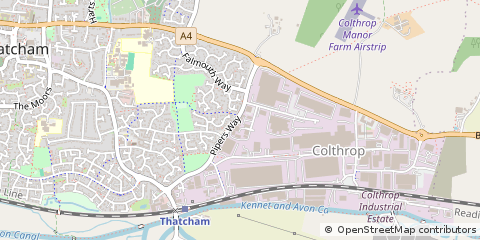Map of Thatcham, Berkshire