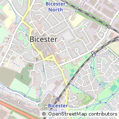 Map of Bicester, Oxon