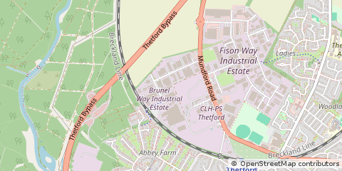 Map of Thetford