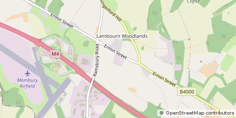 Map of Hungerford, Berkshire