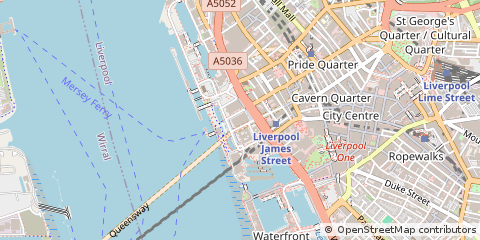 Map of Liverpool, Merseyside