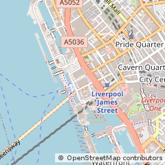Map of Liverpool, Merseyside