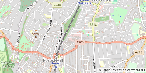 Map of Forest Hill, London