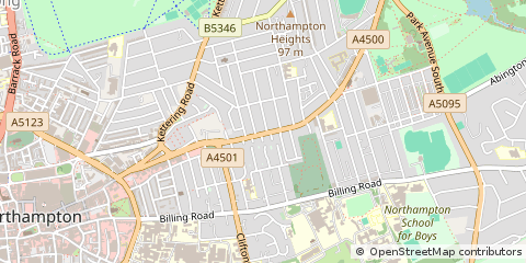 Map of Northampton
