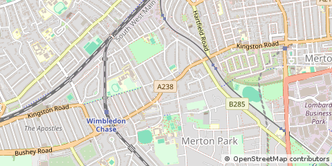 Map of Wimbledon