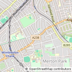 Map of Wimbledon