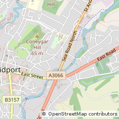 Map of Bridport, Dorset
