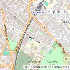 Map of Leicester