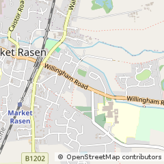 Map of Market Rasen, Lincolnshire