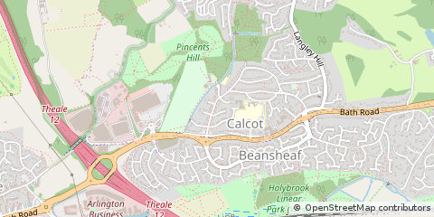 Map of Reading, Berkshire