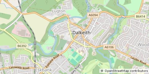 Map of Dalkeith