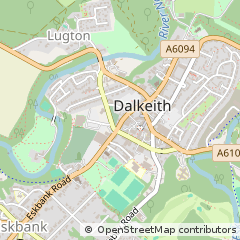Map of Dalkeith