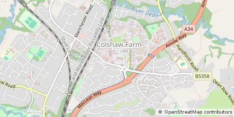 Map of Wilmslow, Cheshire