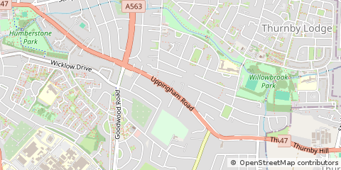 Map of Leicester