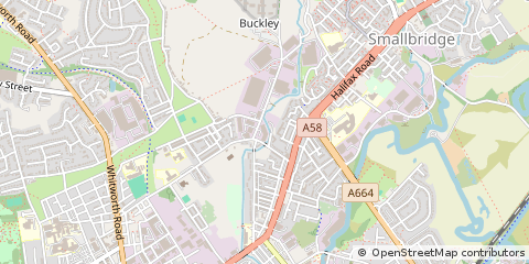 Map of Rochdale, Lancashire