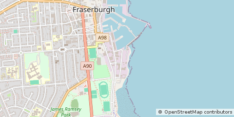 Map of Fraserburgh, Aberdeenshire