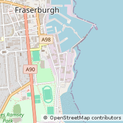 Map of Fraserburgh, Aberdeenshire