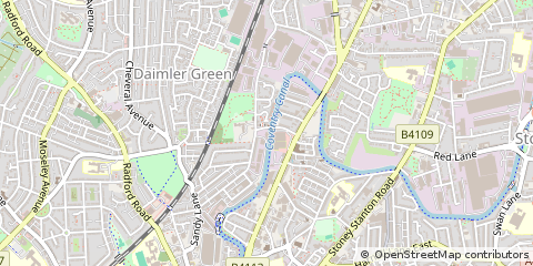 Map of Coventry, West Midlands