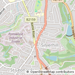 Map of ST Leonards on SEA, East Sussex