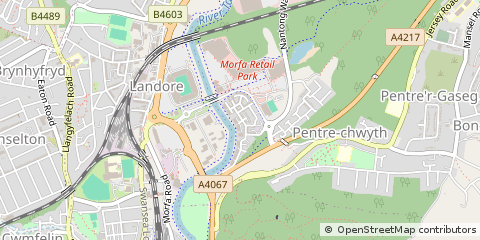 Map of Swansea