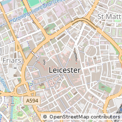 Map of Leicester
