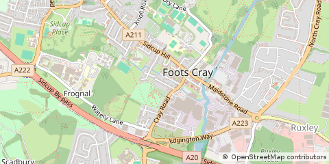 Map of Sidcup
