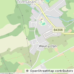 Map of Cydweli, SIR GAR