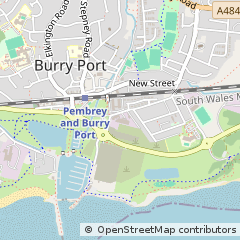 Map of Burry Port, Carmarthenshire