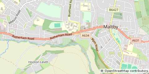 Map of Rotherham