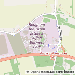 Map of Rougham Bury ST. Edmunds, Suffolk