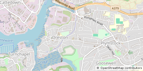 Map of Plymouth, Devon