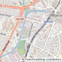 Map of Walsall, West Midlands