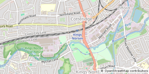 Map of Birmingham, West Midlands